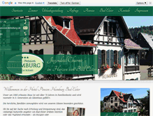 Tablet Screenshot of hotel-pension-heimburg.de
